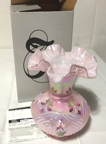 Vintage fenton art glass - glass, pink